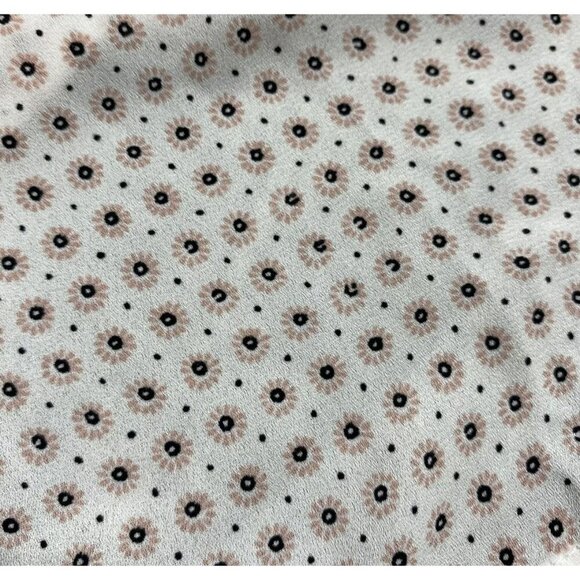 LOFT Round Neck Keyhole Back Pink Floral Pullover Blouse Top Womens Size Medium - Picture 4 of 9